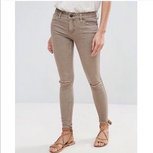 Free People skinny jeans - tan